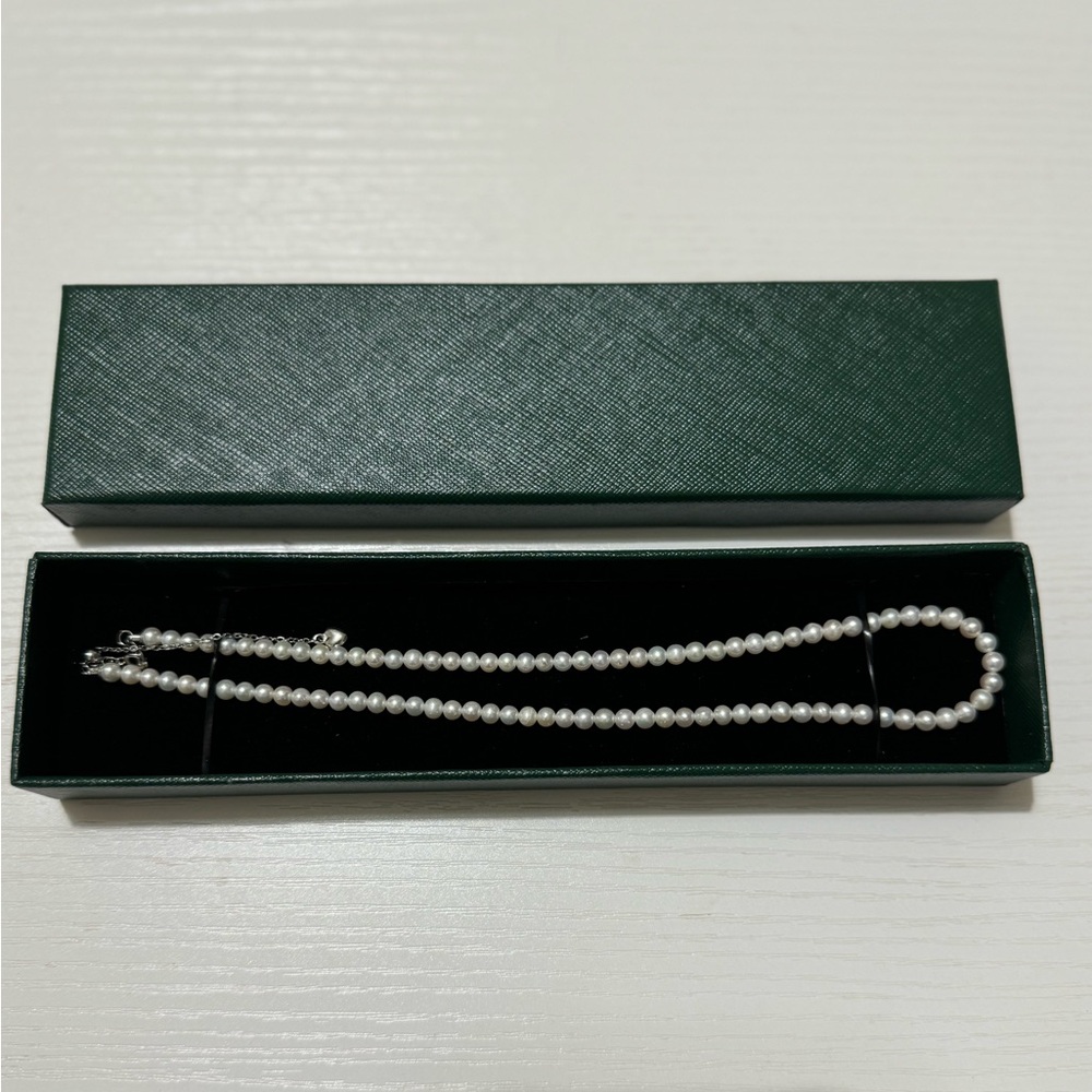 Freshwater Pearl Necklace – 4–5mm Near-Round Pearls  (1 Piece) Alloy Fittings